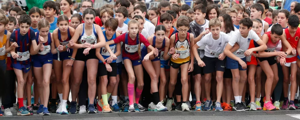 Línia de sortidade la cursa Allianz Jean Bouin escolar