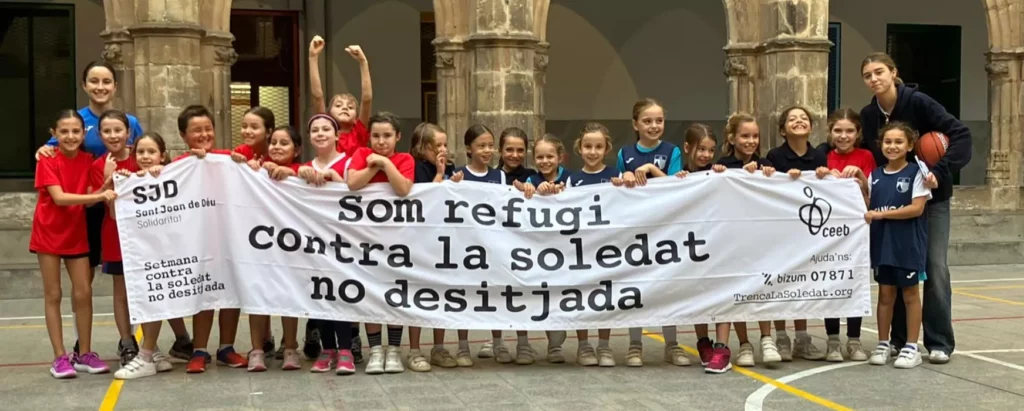 Pancarta de sensibilitació Soledat no desitjada