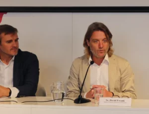 David Escudé en la presentació del Programa Esportiva't