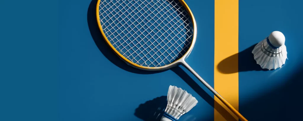 raqueta de bàdminton i volants